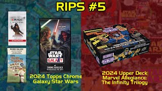 RIPs 5  2024 Topps Chrome Galaxy Star Wars  2024 Marvel Allegiance The Infinity Trilogy amp More [upl. by Adena]