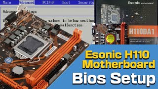 Esonic H110 Motherboard Bios amp Boot Menu Setup  Gaffar Computer [upl. by Hodgson]