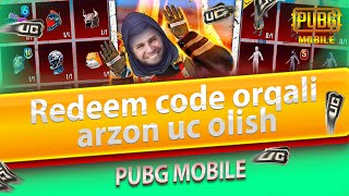 Redeem code orqali arzon uc olib sotish 2025 [upl. by Etnad]