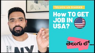 How to get job in USA  FullTime  PartTime  MS in US  Telugu US Diaries  SKU [upl. by Jon]