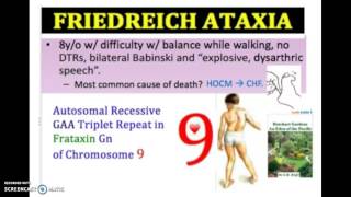 Friedreichs Ataxia Causes Symptoms Diagnosis Treatment  Gait Ataxia USMLE NCLEX MCAT 3 mn [upl. by Beale956]