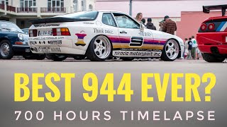 16 min timelapse to build the most insane Porsche 944 No stickers only paint [upl. by Sharp447]