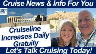 CRUISE NEWS Our Day in Athens Greece Hurricane Milton Evacuation Cruiseline Increases Gratuities [upl. by Newbill]