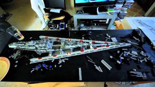 LEGO Super Star Destroyer Time Lapse [upl. by Orford]