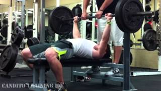 Jonnie Candito  Bench Press PR [upl. by Enileve]