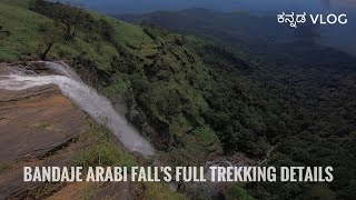 ಬಂಡಾಜೆ ಅರ್ಬಿ ಜಲಪಾತಕ್ಕೆ ನಮ್ಮ ಚರಣ  Bandaje Arabi Falls Complete Trekking guide vlog [upl. by Strauss918]