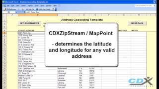 Get Latitude and Longitude for Addresses in Excel [upl. by Yrrep672]