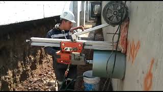 Perforaciones con nucleadora HILTI DD 200 [upl. by Rebor]