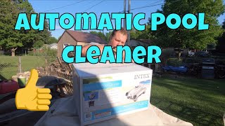 Intex Auto Pool Cleaner Setup and Review  How I Clean My Pool [upl. by Yellac748]