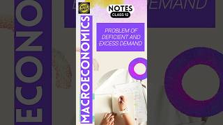 Class12 Problem of Deficient and Excess Demand MACROECONOMICSNotes NOTES WALLEY notes class12 [upl. by Arretnahs242]