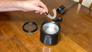 Ultrasonic Cleaner For Dentures Retainers Mouth Guards Review amp Demo Retainers Refreshed [upl. by Verna353]