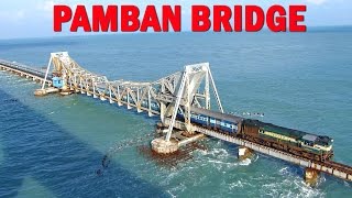 RAMESHWARAM TRAIN Bridge Incredible View [upl. by Vharat286]