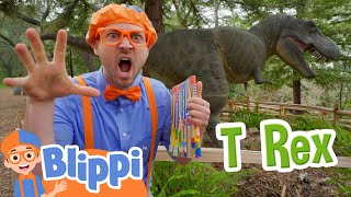 Blippi Explores Dinosaurs At The Natural History Museum  Educational Videos for Kids [upl. by Lidda318]