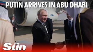 Russian Su35S fighter jets provide escort as Putin arrives in Abu Dhabi [upl. by As]