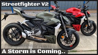 New Ducati Streetfighter V2 A Green Storm is coming in 2022 unboxing amp first look [upl. by El]