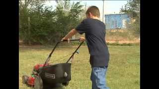 11yearold from Dalhart Mowing for Moore [upl. by Imyaj]