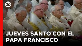 VATICANO  EN VIVO  El Papa Francisco preside la misa de Jueves Santo [upl. by Neeleuqcaj]