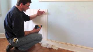 How to Design and install Chair Rail  bead board  wainscoting [upl. by Anaud266]