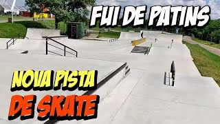 Nova pista de skate no parque Cândido Portinari Fui de Patins conferir 👍😎 [upl. by Tsyhtema]