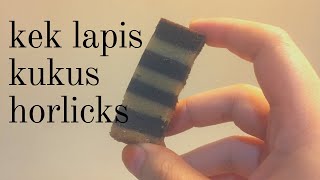 Cara Membuat Kek Lapis Sarawak l Kek Lapis Horlicks I Kek Lapis Horlicks [upl. by Salchunas]