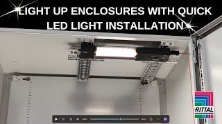 LED SYSTEM LIGHT QUICK INSTALLATION WITH RAILS [upl. by Ydnal]