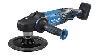 New Hercules 20V Brushless 7in Variable Speed Rotary PolisherSander [upl. by Wasson81]