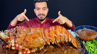 3KG GIANT KING LOBSTER🦞ASMR SPICY SEAFOOD BOIL  ASMR MUKBANG GIANT KING LOBSTER EATING SHOW [upl. by Medorra]