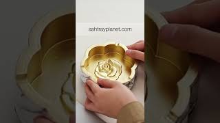 Ashtray Planet  Ceramic Ashtray Square Flower ashtray [upl. by Asyal214]