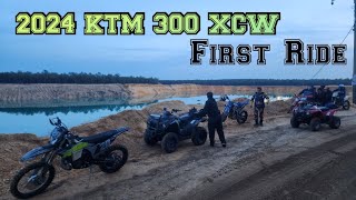 2024 Ktm 300 xcw First ride [upl. by Truelove]