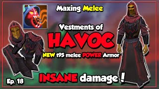 This is the STRONGEST Melee armor in Runescape 3  Vestments of Havoc t95 Melee power armor  18 [upl. by Cale551]