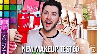 Testing NEW over hyped Makeup launches whats worth the money [upl. by Kalvn]