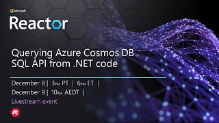 Querying Azure Cosmos DB SQL API from NET code [upl. by Mauceri]