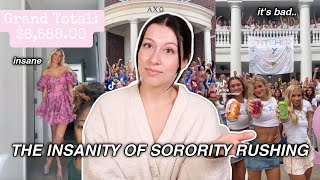 The INSANITY Of Sorority Rush Costs Sponsorships etc [upl. by Akimet]