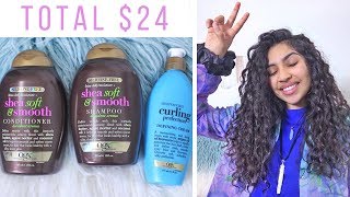 OGX Review  24 Curly Hair Routine [upl. by Chor]