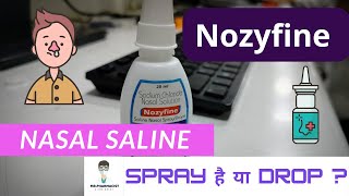 saline nasal spray  saline nasal spray how to use baby  nasoclear drops for baby  Nozyfine [upl. by Ennaed]