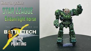 Updating my SLDFEridani light horse scheme  Battletech miniature painting [upl. by Nylaj]