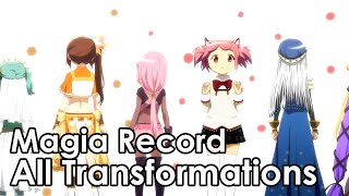 Magia Record Game All Transformations [upl. by Aldas]