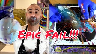 Epic Fluid Art Fail Balloon Explosion Technique Disaster [upl. by Estrella740]