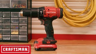 CRAFTSMAN V20 12in Cordless Hammer Drill  Tool Overview [upl. by Nole]