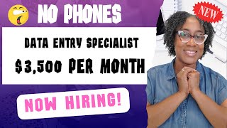 NO PHONES  WORK FROM HOME JOBS 2024  ENTER PATIENT INFORMATION  DATA ENTRY SPECIALIST  REMOTE [upl. by Modeste836]