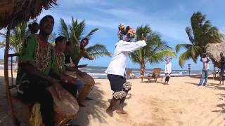 Lebeha Garifuna Drumming Center Hopkins Village [upl. by Asamot]