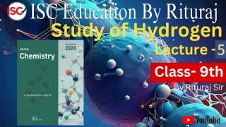 ICSE class 9 chemistry Hydrogen chapter6 Lecture5 line by line [upl. by Leunamesoj299]