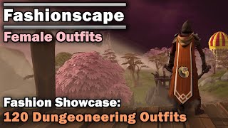 Fashionscape Showcase 120 Dungeoneering Cape Outfits  Runescape Female Outfits [upl. by Ilek]