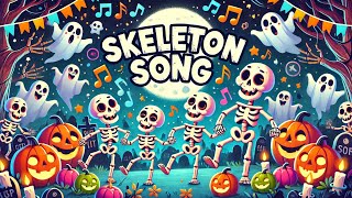 Skeleton Dance  Kids fun dance song  Happy Halloween [upl. by Anrak]