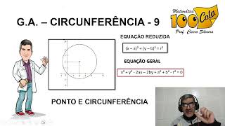 GA  ESTUDO DA CIRCUNFERÊNCIA  A9  EQUAÇÃO REDUZIDA  GERAL [upl. by Azilem]