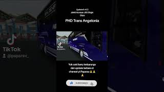 wusss PHD Trans Angelonia in frame guys liverybussid bussid bussimulatorindonesia [upl. by Trever]