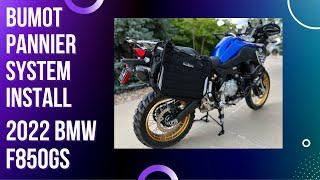 2022 BMW F850GS Bumot Pannier Install [upl. by Gun1]