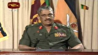 Lt Gen Sarath Fonsekas Special Speech on 25 th January 2009 [upl. by Bosson160]