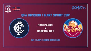 Coorparoo vs Moreton Bay Rd 13 Mens Div 1 13th July [upl. by Gwenora]