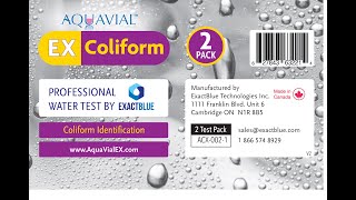 HowTo AquaVial EX  E coli and Coliform detection for professional use [upl. by Annohsed]